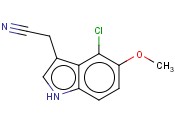 4-CHLORO-5-<span class='lighter'>METHOXYINDOLE</span>-3-ACETONITRILE