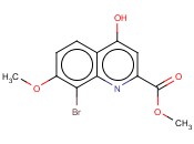 8-BROMO-4-HYDROXY-7-METHOXY-QUINOLINE-2-CARBOXYLIC ACID METHYL ESTER