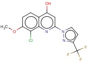 4-QUINOLINOL, 8-CHLORO-7-METHOXY-2-[3-(TRIFLUOROMETHYL)-1H-PYRAZOL-1-YL]-