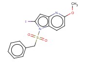 1-(BENZYLSULFONYL)-2-IODO-5-METHOXY-4-<span class='lighter'>AZAINDOLE</span>