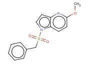 1-(BENZYLSULFONYL)-5-METHOXY-4-<span class='lighter'>AZAINDOLE</span>