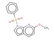 1-(PHENYLSULPHONYL)-6-METHOXY-7-<span class='lighter'>AZAINDOLE</span>