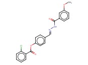 4-(2-(3-METHOXYBENZOYL)CARBOHYDRAZONOYL)PHENYL <span class='lighter'>2-CHLOROBENZOATE</span>