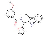 (1-FURAN-2-YL-1,3,4,9-TETRAHYDRO-BETA-CARBOLIN-2-YL)-(3-METHOXY-PHENYL)-METHANONE