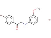 1-(4-BROMOPHENYL)-2-[(3-METHOXYPHENYL)AMINO]ETHANONE <span class='lighter'>HYDROBROMIDE</span>