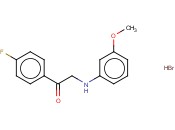 1-(4-FLUOROPHENYL)-2-[(3-METHOXYPHENYL)AMINO]ETHANONE <span class='lighter'>HYDROBROMIDE</span>