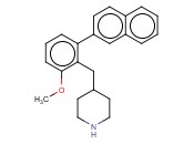 4-(2-<span class='lighter'>METHOXY</span>-6-NAPHTHALEN-2-YL-BENZYL)-<span class='lighter'>PIPERIDINE</span>