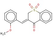 (Z)-2,3-DIHYDRO-3-((2-METHOXYPHENYL)METHYLENE)-4H-1-BENZOTHIOPYRAN-4-O NE 1,1-DIOXIDE