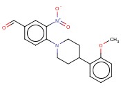 4-[4-(2-甲氧苯基)哌啶基]-3-<span class='lighter'>硝基苯</span><span class='lighter'>甲醛</span>