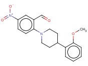 2-[4-(2-甲氧苯基)哌啶基]-5-<span class='lighter'>硝基苯</span><span class='lighter'>甲醛</span>