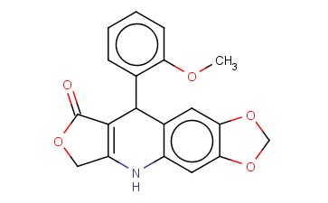 9-(2-METHOXYPHENYL)-6,9-DIHYDRO[1,3]DIOXOLO[4,5-G]FURO[3,4-B]QUINOLIN-8(5H)-ONE