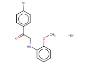 1-(4-BROMOPHENYL)-2-[(2-METHOXYPHENYL)AMINO]ETHANONE <span class='lighter'>HYDROBROMIDE</span>