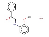2-[(2-METHOXYPHENYL)AMINO]-1-PHENYL-ETHANONE <span class='lighter'>HYDROBROMIDE</span>