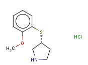 (R)-3-(2-<span class='lighter'>METHOXY</span>-PHENYLSULFANYL)-PYRROLIDINE HYDROCHLORIDE