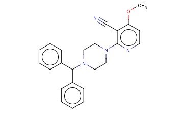 2-(4-BENZHYDRYLPIPERAZINO)-4-METHOXYNICOTINONITRILE