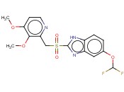 5-DIFLUOROMETHOXY-2-[[(3,4-DIMETHOXY)-<span class='lighter'>2-PYRIDYL</span>]METHYLSULFONYL]-1H-BENZIMIDAZOLE