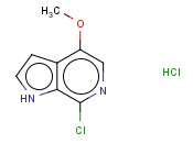 1H-PYRROLO[2,3-C]PYRIDINE, 7-CHLORO-4-METHOXY-, HYDROCHLORIDE (1:1)