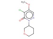4-CHLORO-5-METHOXY-2-(TETRAHYDRO-2H-PYRAN-3-YL)PYRIDAZIN-3(2H)-ONE
