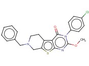 7-BENZYL-3-(4-CHLOROPHENYL)-2-METHOXY-5,6,7,8-TETRAHYDROPYRIDO[4',3':4,5]THIENO[2,3-D]PYRIMIDIN-4(3H)-ONE