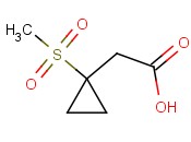 2-(1-(Methylsulfonyl)cyclopropyl)<span class='lighter'>acetic</span> acid