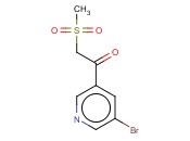 1-(5-<span class='lighter'>溴</span><span class='lighter'>吡啶</span>-3-<span class='lighter'>基</span>)-2-(甲<span class='lighter'>砜</span>)乙酮