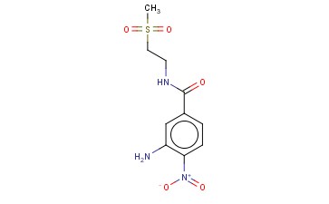 3-AMINO-N-(2-METHANESULFONYLETHYL)-4-NITROBENZAMIDE