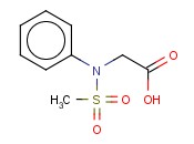 N-(METHYLSULFONYL)-N-<span class='lighter'>PHENYLGLYCINE</span>