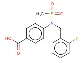4-[(2-FLUOROBENZYL)(METHYLSULFONYL)AMINO]BENZOIC ACID