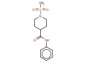 1-METHANESULFONYL-N-<span class='lighter'>PHENYLPIPERIDINE</span>-4-CARBOXAMIDE