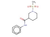 1-METHANESULFONYL-N-<span class='lighter'>PHENYLPIPERIDINE</span>-3-CARBOXAMIDE
