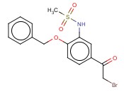 METHANESULFONAMIDE, N-[5-(2-BROMOACETYL)-2-(PHENYLMETHOXY)PHENYL]-