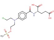 4-[(2-<span class='lighter'>氯</span><span class='lighter'>乙基</span>)[2-(<span class='lighter'>甲</span>磺<span class='lighter'>酰</span>氧<span class='lighter'>乙基</span>)]氨基]<span class='lighter'>苯</span><span class='lighter'>甲</span><span class='lighter'>酰</span>-L-谷氨酸