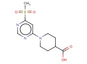 1-(6-(METHYLSULFONYL)PYRIMIDIN-4-YL)PIPERIDINE-4-CARBOXYLIC ACID