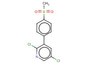 2,5-DICHLORO-3-[4-(METHYL SULFONYL)PHENYL]PYRIDINE