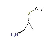 CYCLOPROPANAMINE, 2-(METHYLTHIO)-, TRANS-