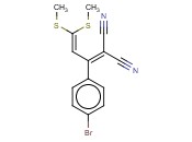 2-(4-溴苯基)-4,4-<span class='lighter'>二</span>(<span class='lighter'>甲</span><span class='lighter'>硫</span>)-1,3-丁<span class='lighter'>二</span>烯-1,1-<span class='lighter'>二甲</span>腈