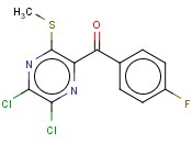 (5,6-DICHLORO-3-METHYLSULFANYL-PYRAZIN-2-YL)-(4-FLUORO-PHENYL)-METHANONE