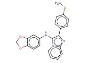 BENZO[1,3]DIOXOL-5-YL-[2-(4-METHYLSULFANYL-PHENYL)-IMIDAZO[1,2-A]PYRIDIN-3-YL]-AMINE