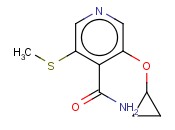 3-CYCLOPROPOXY-5-(METHYLTHIO)<span class='lighter'>ISONICOTINAMIDE</span>