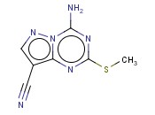 4-AMINO-2-(METHYLTHIO)PYRAZOLO[1,5-A][1,3,5]TRIAZINE-8-CARBONITRILE