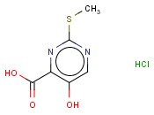 5-HYDROXY-2-METHYLSULFANYL-PYRIMIDINE-4-CARBOXYLIC ACID HYDROCHLORIDE