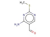 4-<span class='lighter'>AMINO</span>-2-(<span class='lighter'>METHYLTHIO</span>)<span class='lighter'>PYRIMIDINE</span>-5-CARBALDEHYDE
