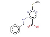 5-Pyrimidinecarboxylic acid, 2-(methylthio)-4-[(phenylmethyl)amino]-