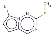 7-bromo-2-(methylthio)pyrrolo[2,1-f][1,2,4]triazine