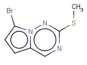 7-BROMO-2-(<span class='lighter'>METHYLTHIO</span>)PYRROLO[2,1-F][1,2,4]TRIAZINE