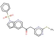 2-[2-(<span class='lighter'>甲</span>硫<span class='lighter'>基</span>)嘧啶-4-<span class='lighter'>基</span>]-1-[1-(苯<span class='lighter'>磺</span><span class='lighter'>酰</span><span class='lighter'>基</span>)-1H-吡咯并[2,3-b]吡啶-5-<span class='lighter'>基</span>]乙酮