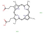 <span class='lighter'>3,7,12,17-TETRAMETHYL-21H</span>,<span class='lighter'>23H-PORPHINE-2,18-DIPROPIONIC</span> ACID <span class='lighter'>DIHYDROCHLORIDE</span>