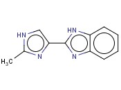 1H-<span class='lighter'>苯并咪唑</span>，2 - （2 - <span class='lighter'>甲基</span>-1H-<span class='lighter'>咪唑</span>-4 - 基） - （9CI）