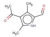 <span class='lighter'>4-ACETYL-3,5-DIMETHYL-1H-PYRROLE-2-CARBALDEHYDE</span>