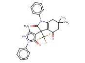 6,6-DIMETHYL-3-(5-METHYL-3-OXO-2-PHENYL-2,3-DIHYDRO-1H-PYRAZOL-4-YL)-1-PHENYL-3-(TRIFLUOROMETHYL)-6,7-DIHYDRO-1H-INDOLE-2,4(3H,5H)-DIONE